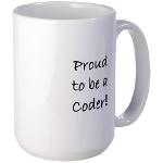"Proud to be a Coder" coffee mug